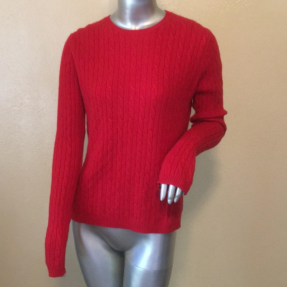 VALERIE STEVENS | 2 Ply Cashmere Cable Knit Sweater